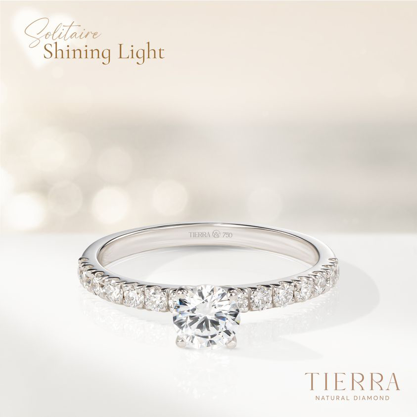 Nhẫn cầu hôn Solitaire Pave NCH1202